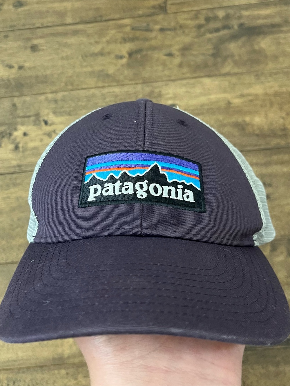 Patagonia purple trucker hat #outdoor #hiking